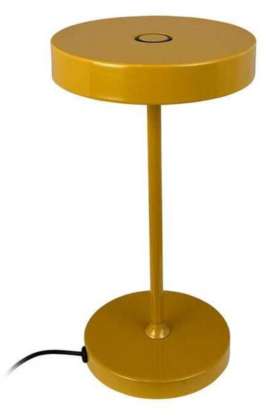 Stolní lampa Dyberg Larsen, Žlutá, Obývací pokoj, Kov