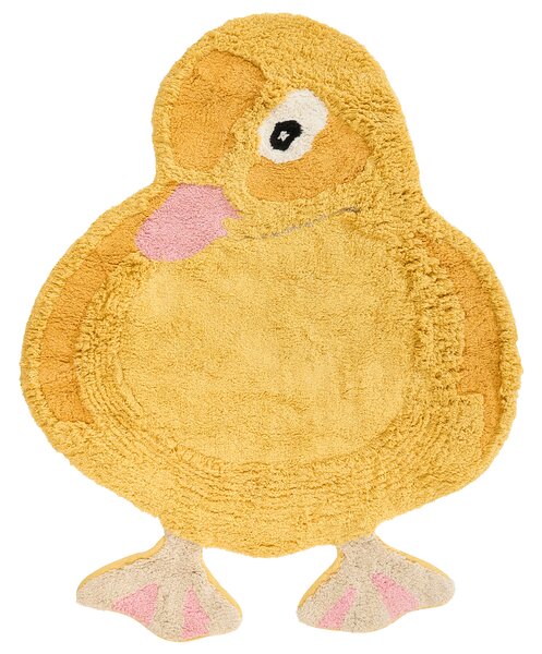 Dětský koberec DUCKIE Žlutá 95 x 120 cm Bavlna