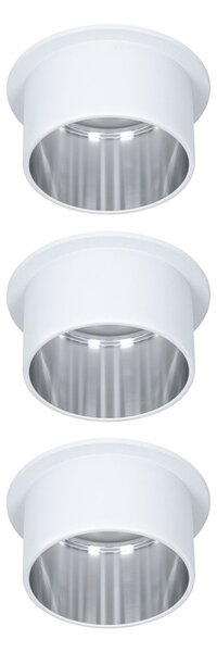 P 93385 Vestavné svítidlo LED Gil 6W bílá mat kov kartáčovaný IP44 2.700K 3-krokové-stmívatelné - PAULMANN