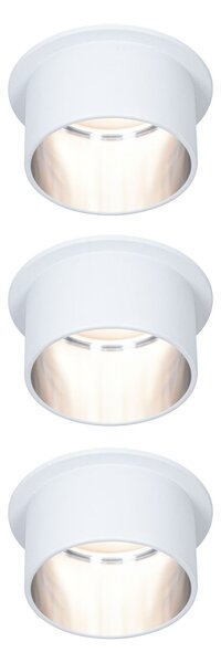 P 93385 Vestavné svítidlo LED Gil 6W bílá mat kov kartáčovaný IP44 2.700K 3-krokové-stmívatelné - PAULMANN