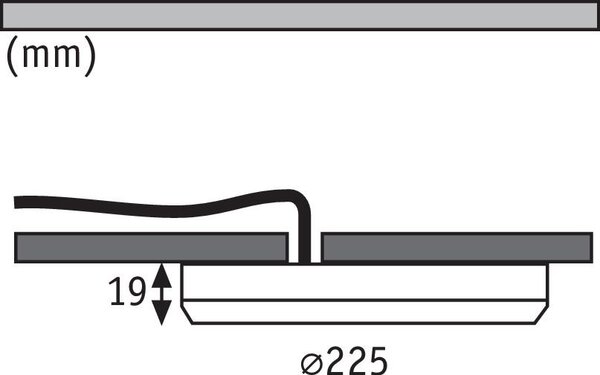 P 95389 LED vestavné svítidlo Cover-it kruhové 225mm, 16,5W 4000K bílá mat Panel pro vestavnou i přisazenou montáž - PAULMANN