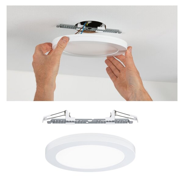 P 95389 LED vestavné svítidlo Cover-it kruhové 225mm, 16,5W 4000K bílá mat Panel pro vestavnou i přisazenou montáž - PAULMANN