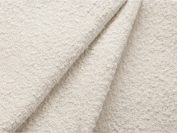 Béžová rozkládací/s úložným prostorem rohová pohovka z textilie bouclé (levý roh/s lenoškou) Kyoto – Cosmopolitan Design