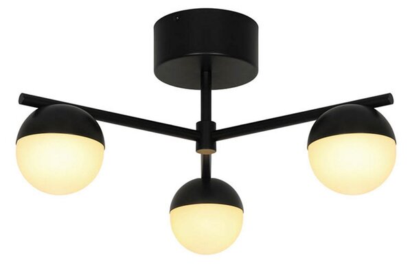 Stropní Lampa Nordlux, Contina, stmívatelné, Černá, Obývací pokoj, Kov, Skandinávský