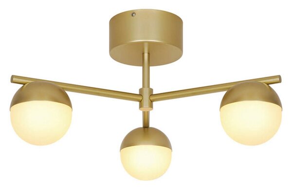 Stropní Lampa Nordlux, Contina, stmívatelné, Zlatá / mosazná, Obývací pokoj, Kov, Skandinávský