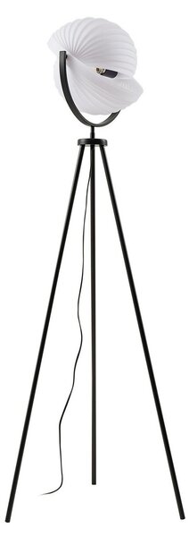 Stojací Lampa Lucande, Helva, stmívatelné, Černá, Obývací pokoj, Plast, Skandinávský