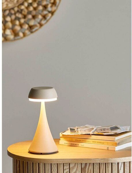 Stolní lampa Bloomingville, Béžová, Obývací pokoj, Hliník