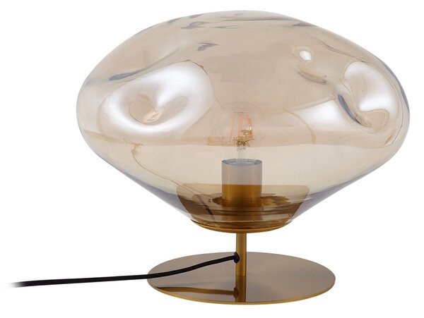 Stolní lampa Lindby, Lelia, Béžová, Jídelna, Sklo, Design