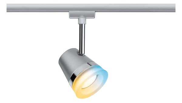 P 95526 Smart Home Zigbee URail spot Cone matný chrom 1x5W GU10 stmívatelné nastavitelná bílá - PAULMANN