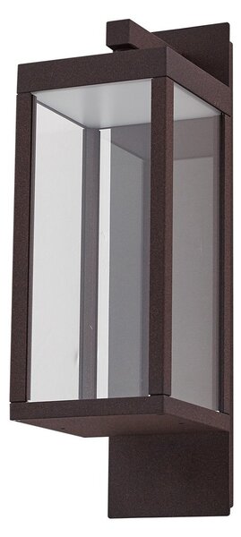 Venkovní svítidla Lucande, Ferdinand, Hnědá / Rezavá, Balkon, Hliník, Moderní