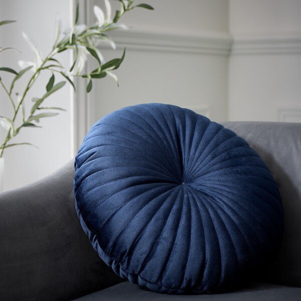 Sametový dekorační polštář ø 40 cm Round Soft Touch – Catherine Lansfield