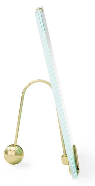 Skleněný stojací rámeček ve zlaté barvě 19x23 cm Flute – Umbra
