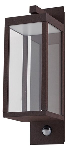 Venkovní svítidla Lucande, Ferdinand, Hnědá / Rezavá, Balkon, Hliník, Moderní
