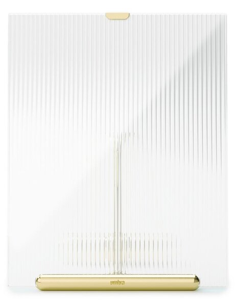 Skleněný stojací rámeček ve zlaté barvě 19x23 cm Flute – Umbra