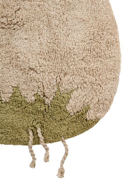 Dětský koberec TOADSTOOL Světle béžová 100 x 100 cm Bavlna