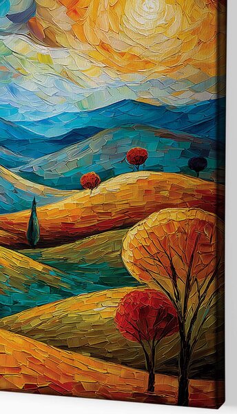 Obraz na plátně - Dotek zlaté hodinky FeelHappy.cz Velikost obrazu (šířka x výška): 30 x 40 cm