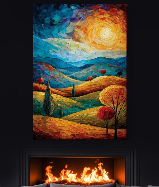 Obraz na plátně - Dotek zlaté hodinky FeelHappy.cz Velikost obrazu (šířka x výška): 30 x 40 cm