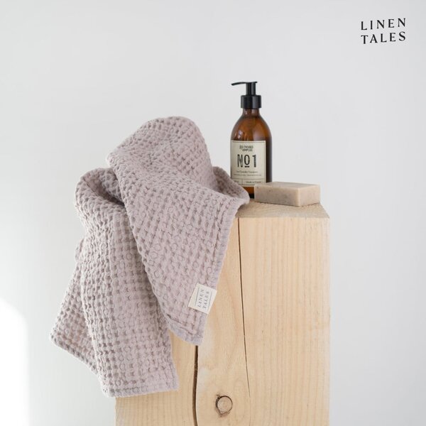 Světle růžové ručníky a osušky v sadě 3 ks Honeycomb – Linen Tales