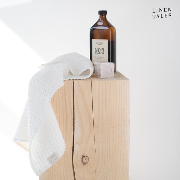 Bílé ručníky a osušky v sadě 3 ks Honeycomb – Linen Tales