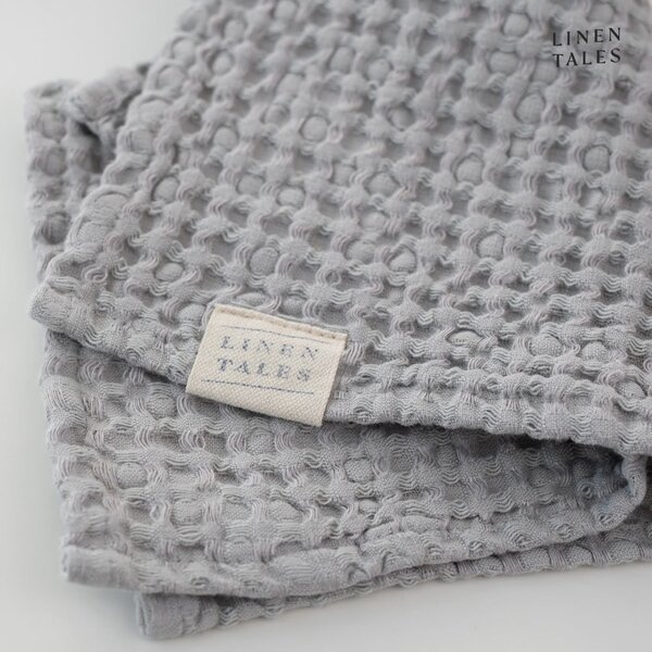 Světle šedé ručníky a osušky v sadě 3 ks Honeycomb – Linen Tales