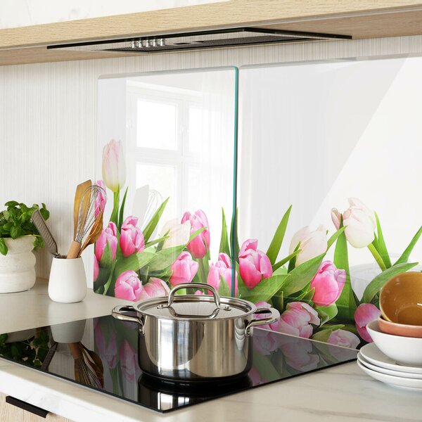 Skleněná krájecí deska Tulipány v pastelových barvách ddk-nr-wm-00006267