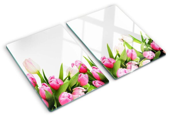 Skleněná krájecí deska Tulipány v pastelových barvách ddk-nr-wm-00006267