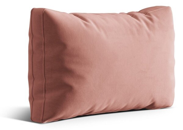 Růžový sametový polštář na gauč Kemi – Cosmopolitan Design