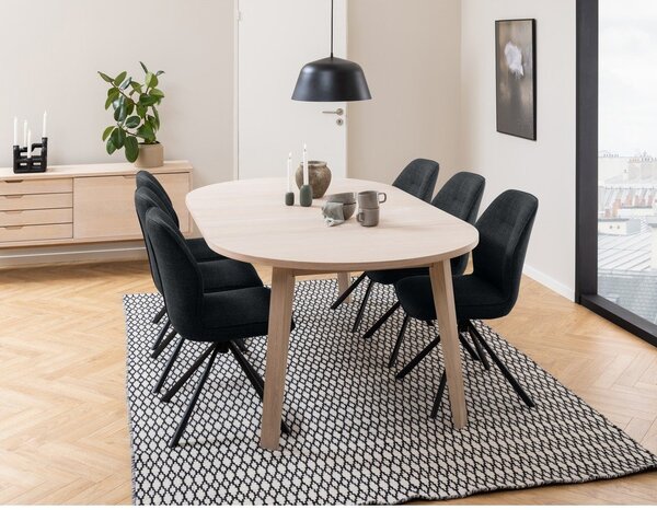 Kulatý rozkládací jídelní stůl s deskou v dubovém dekoru ø 120 cm A-Line – Actona