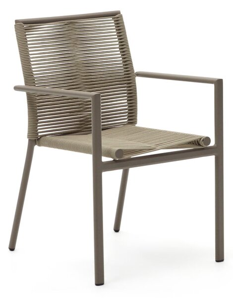 Béžová kovová zahradní židle Culips – Kave Home