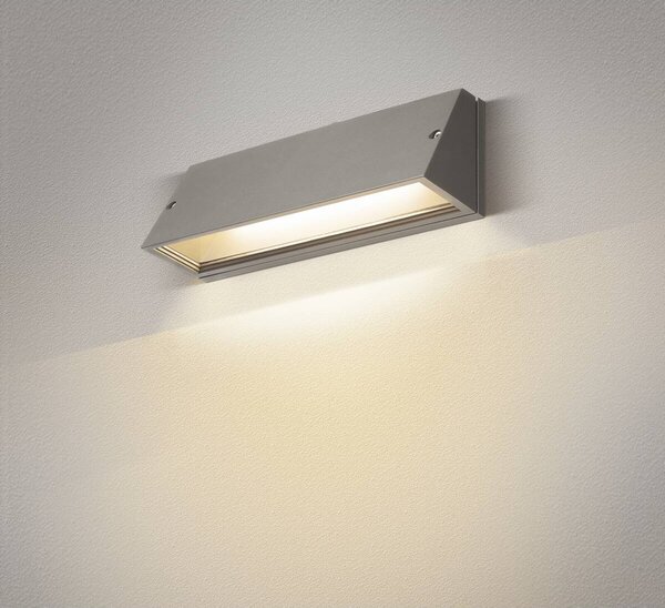 LA 1003454 PEMA® WL venkovní nástěnné svítidlo LED, Šedá CCT přepínač 3000/4000K - BIG WHITE (SLV)