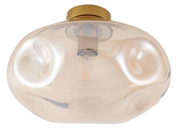 Stropní Lampa Lindby, Lelia, stmívatelné, Béžová, Jídelna, Sklo, Design