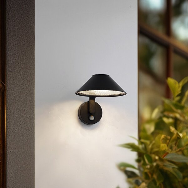 Venkovní svítidla Lindby, Capelo, Černá, Balkon, Hliník, Moderní