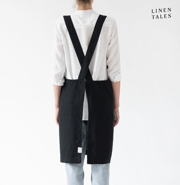 Lněná zástěra Crossback – Linen Tales