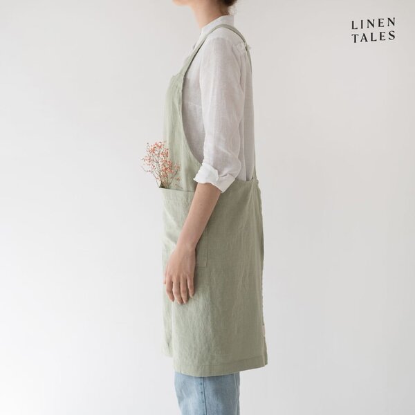 Lněná zástěra Crossback – Linen Tales