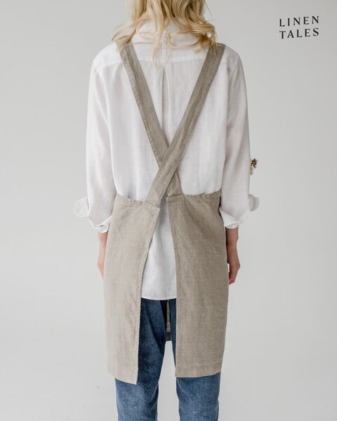 Lněná zástěra Crossback – Linen Tales