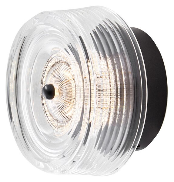 Nástěnná Svítidla LOOM DESIGN, Glow, stmívatelné, Černá, Obývací pokoj, Plast, Moderní