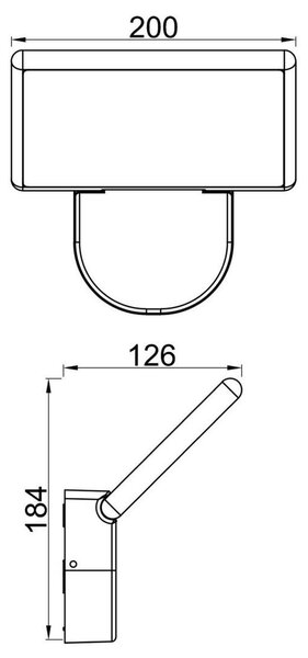 IMPR 731138 Deko-Light nástěnné přisazené svítidlo Alkes S 220-240V AC/50-60Hz 21,00 W 3000 K 920 lm 200 tmavěšedá - DEKOLIGHT