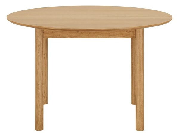 Kulatý rozkládací jídelní stůl s přídavnou deskou v dekoru dubu ø 120 cm Bundaberg – House Nordic