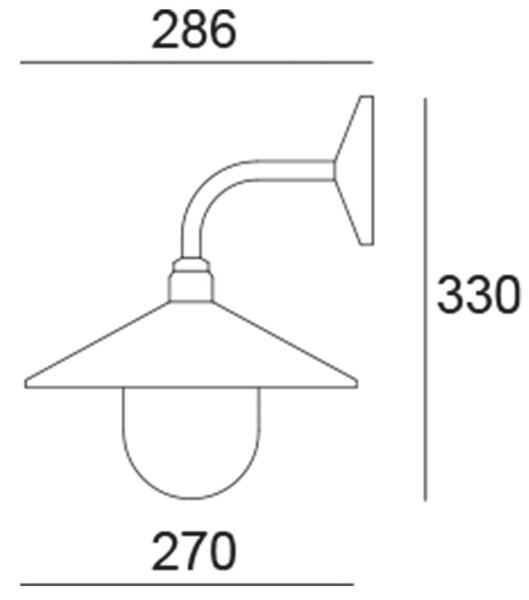 IMPR 341246 Deko-Light nástěnné přisazené svítidlo Shaula 220-240V AC/50-60Hz E27 1x max. 60,00 W 286 černá