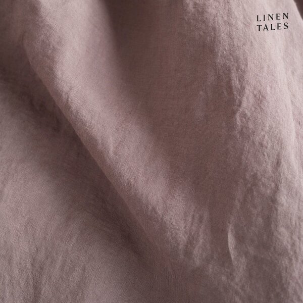 Růžové lněné prodloužené povlečení na dvoulůžko 200x220 cm – Linen Tales