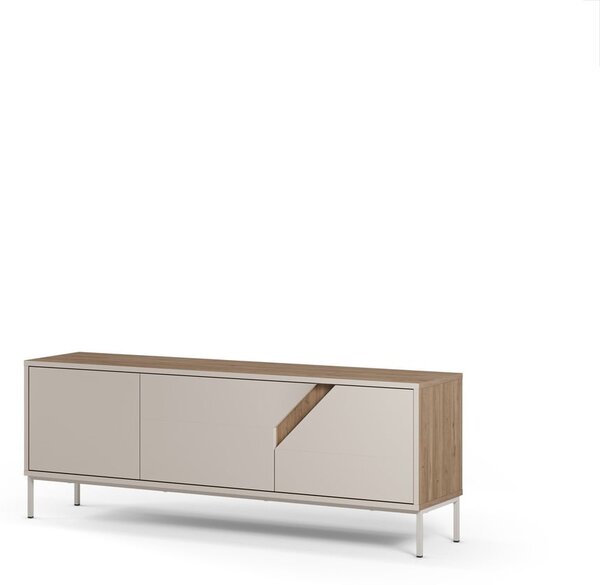 Komoda v dekoru dubu v krémovo-přírodní barvě 150x55x35 cm Lilou – Marckeric