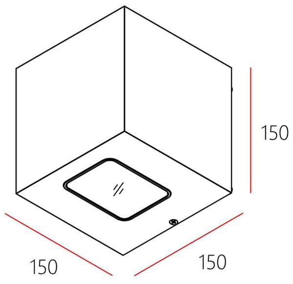 IMPR 731128 Deko-Light nástěnné přisazené svítidlo Jabbah 220-240V AC/50-60Hz 13,00 W 3000 K 915 lm 150 tmavěšedá