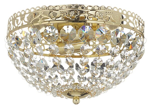 Stropní Lampa Markslöjd, Saxholm, stmívatelné, Zlatá / mosazná, Obývací pokoj, Kov, Moderní