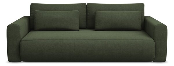 Khaki rozkládací/s úložným prostorem pohovka 238 cm Kapua – Makamii
