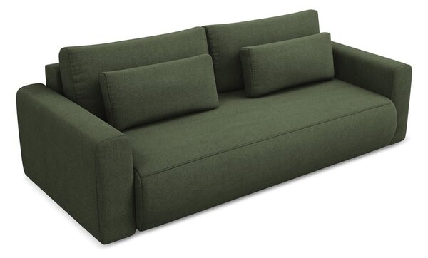 Khaki rozkládací/s úložným prostorem pohovka 238 cm Kapua – Makamii