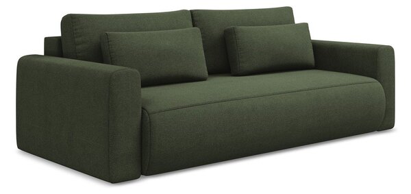 Khaki rozkládací/s úložným prostorem pohovka 238 cm Kapua – Makamii