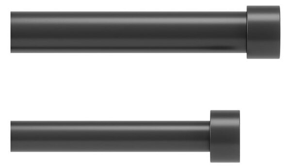 Ocelová roztažitelná dvojitá garnýž 168 - 305 cm Cappa – Umbra