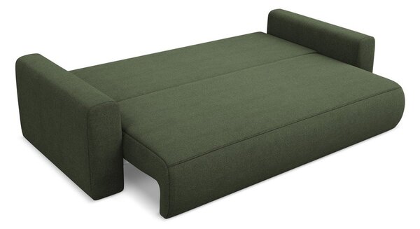 Khaki rozkládací/s úložným prostorem pohovka 238 cm Kapua – Makamii