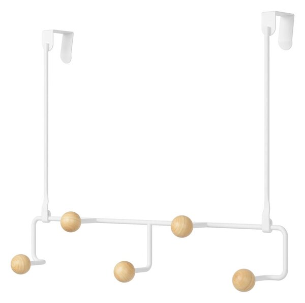 Bílý přírodní kovový věšák na dveře 39 cm Estique – Umbra