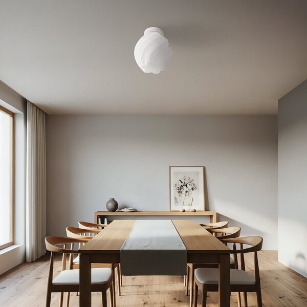 Stropní Lampa Lindby, Nuvia, stmívatelné, Bílá, Obývací pokoj, Plast, Moderní